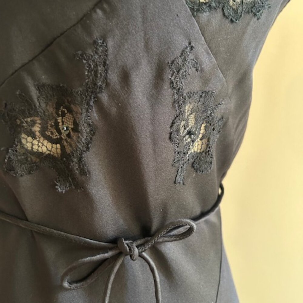 ***SOLD***Vintage Betsey Johnson Hollywood Ultra Silk Lace Midi Dress - Picture 11 of 13